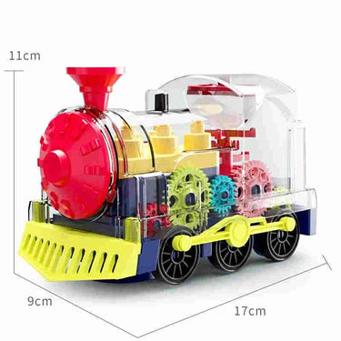 Tren Choo Choo Transparente | Tren de juguete divertido y fascinante - Estimula el juego creativo y las habilidades motoras